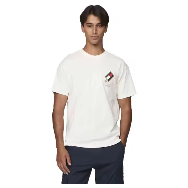 Camiseta de Manga Corta Tommy Hilfiger Ancient para hombre en color blanco - 1