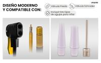 UNYCOS Bomba de Aire con Manómetro para Válvulas Presta y Schrader (160 PSI/11 Bar) Inflador de Pie Portátil para Neumáticos, Balones y Juegos Inflables - details 1