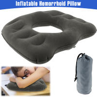 Cojín Inflable Para Hemorroides Donut Ergonómico De PVC Para Coccyx Viajes Cojín De Asiento Portátil Anti-Decubitus De Espuma De Memoria Y Tela De Plush - details 0