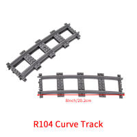 Bloques De Construcción Flexible Para Ferrocarril City Bricks Partes De Ferrocarril R56 R72 R88 R104 Curvas Accesorios Compatible Con Lego Para Niños Y Adultos - details 4