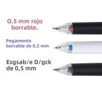 Bolígrafo Erasable 3 En 1 Creativo Tinta Invisible De 3 Colores Recargable Multicolor Para Oficina Y Escuela 0.5mm - details 7