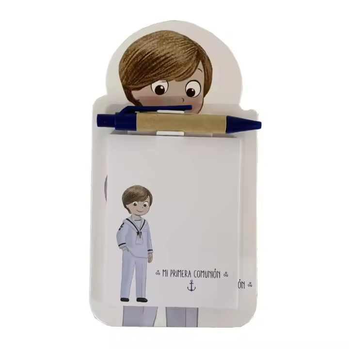 Flikehome - Imán de nevera con Bloc de notas+Bolígrafo Comunión 9x7cm - Pack 24 Unidades - 1