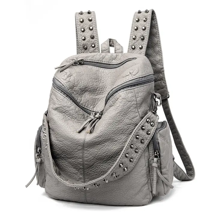 Mochipa de cuero para mujer de alta calidad, Moderna y lujosa, Bolso Escolar de gran capacidad, diseño versátil - 1