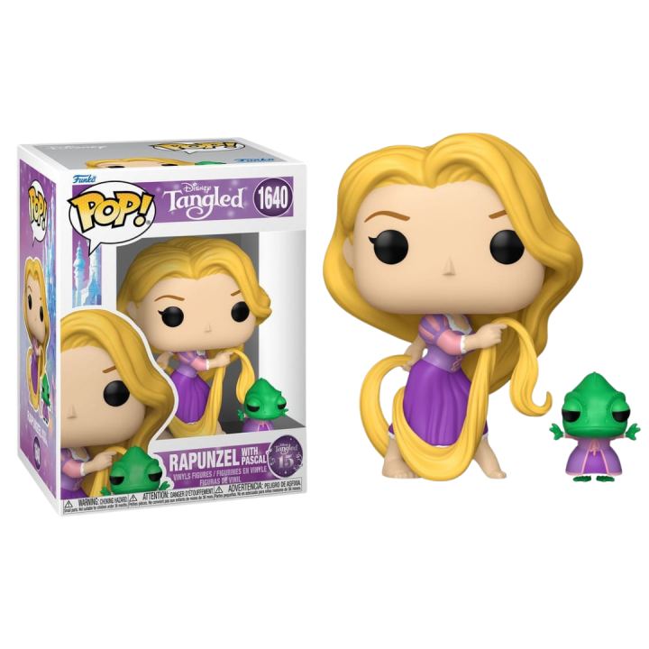 FUNKO POP! DISNEY: ENREDADOS - RAPUNZEL Y PASCAL 15Th ANIVERSARIO, 86293, Nº 1640, TIENDA CON LICENCIA OFICIAL, ENVIO EN 24-48 HORAS EN PENÍNSULA, FIGURA, CABEZÓN, MUÑECO, JUGUETES, PELÍCULA, DIBUJOS