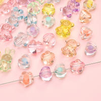 20Pcs Bolas De Acrílico Transparentes Y Liso En Colores Variados Corazón Y Flor Para DIY Producción De Pulseras Y Accesorios - details 5