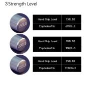 Entrenador De Fuerza De Agarre Para Ejercicio De Brazo Y Muñeca Equipo De Gimnasio De Resistencia 150-250LBS Color Negro Y Plata - details 7
