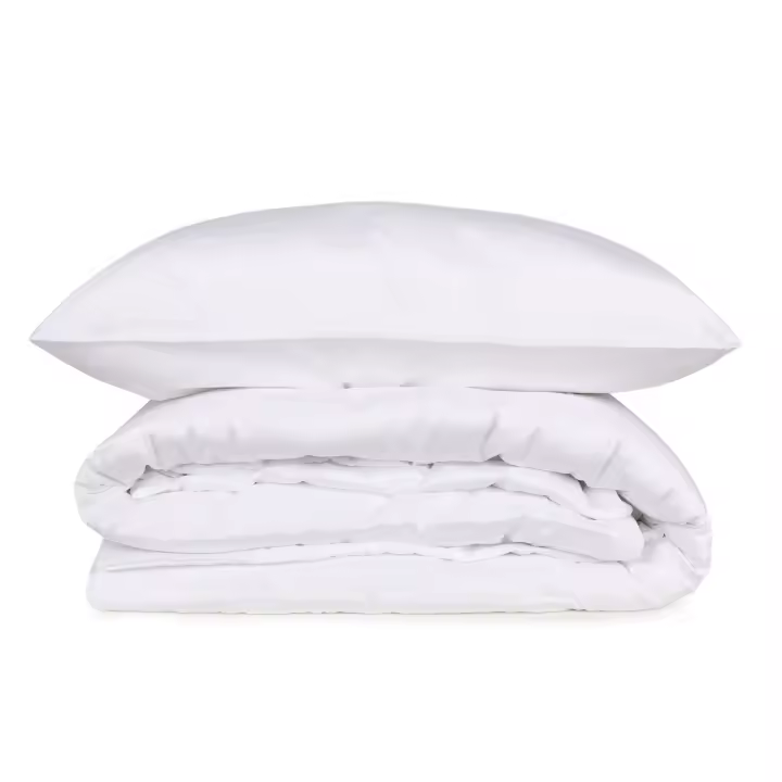Wellhome Juego de Cama Satén 240x220 - Funda Nórdica + 2 Fundas Almohada Blanco Suave - 1