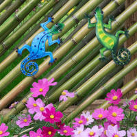 Nueva Decoración De Pared En Metal De Geckos Arte Y Manualidades Escultura Inspiracional Para Interior Y Exterior - details 7