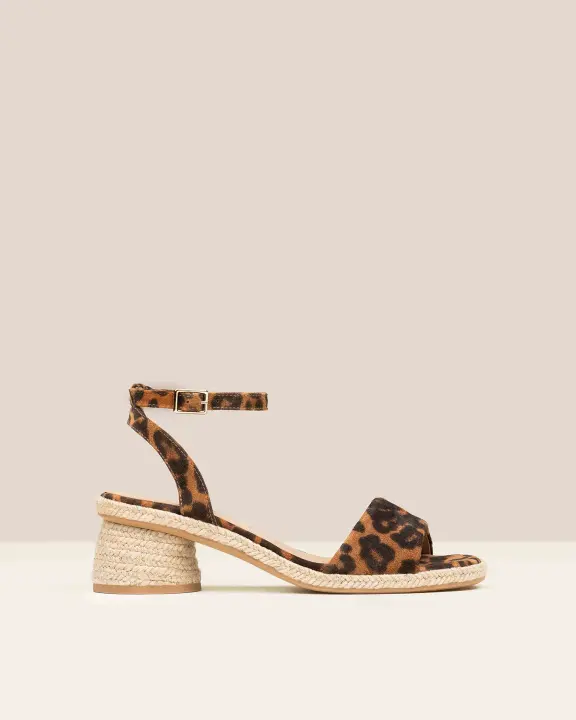Gaimo Evony Leopardo 2 Brown Baby Sandalia de tacón Mujer estampado de leopardo - 1