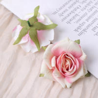 5/10Pcs Rosas Artificiales 7CM Flores Falsas Para Decoración De Hogar Bodas Fiesta Decoración De Jardín Corona De Novia Regalo Decorativo - details 3