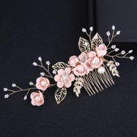 Uds. Peineta para el pelo Hecho a Mano para Boda, accesorios florales para el Cabello para Niña, Pieza PARA EL Cabello con - details 0