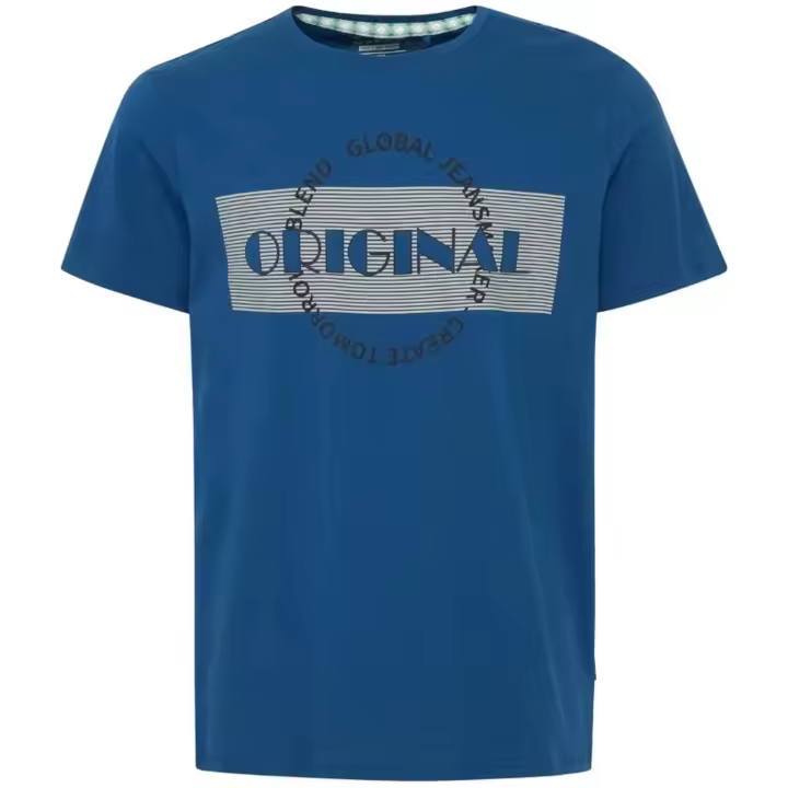 Camiseta de Manga Corta Blend  para hombre en color azul - 1