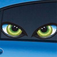 2Pcs Pegatinas De Coche 3D Estéreo Reflector Ojos De Gato Creativo Pegatina Universal Para Espejo Retrovisor Adhesivo Para Coche - details 3