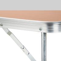 STARLEY-Mesa de Camping Plegable,Mesa plegable para acampar,Picnic, jardín,playa,80x60x70 Cm,Color Madera,Blanco - details 4