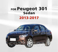 Defensas De Barro Para Peugeot 301 Sedán 2013-2017 4 Piezas Guardabarros De Parachoques Antisalpicaduras Protección Del Coche - details 0