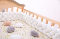 Protector de cuna para bebé, tejido a mano danés con trenza de cuatro hilos, anticolisión. - details 27