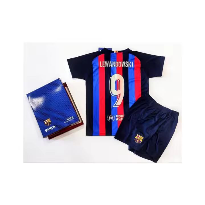 Conjunto F.C.B Niño Camiseta y Pantalón T.4 Temporada 2022-23 Replica - 1
