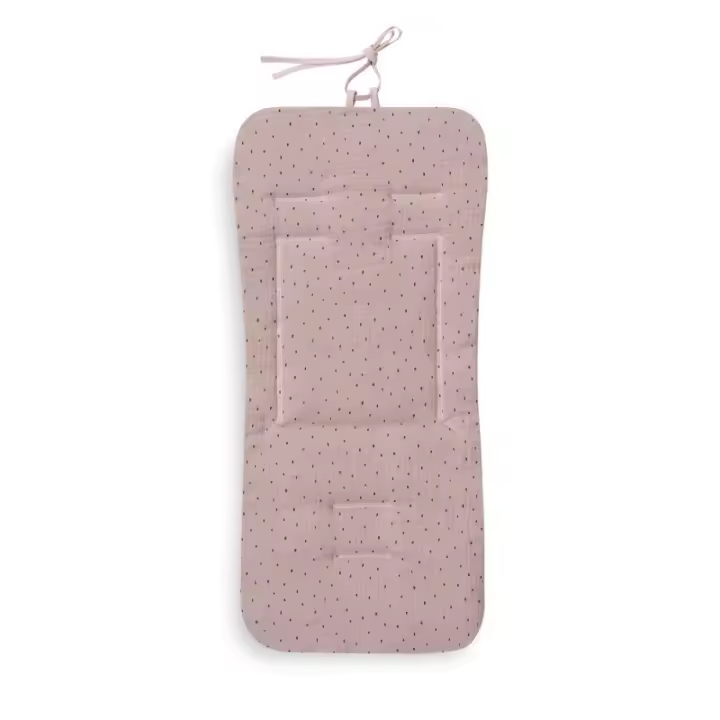 Colchoneta silla de paseo Universal Reversible de Muselina Puntos + Estrellas Confortable Interbaby - 1