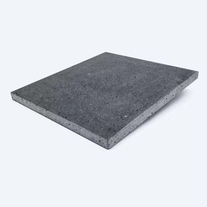 Placa refractaria de Piedra de lava para barbacoa 39X35X2 cm - 1