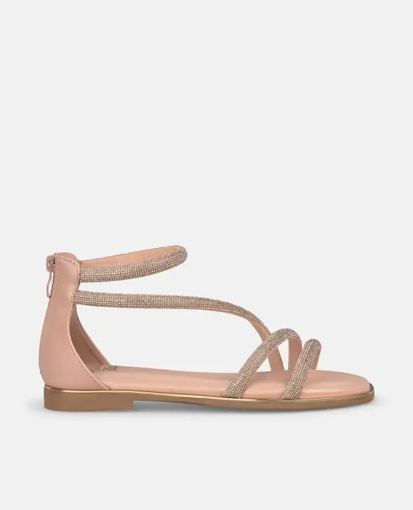 Alma Blue V25BLJ114 Sandalias planas para mujer rosa en sintético 54814 - 1