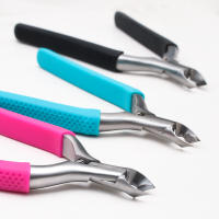 Tijeras De Cutícula De Silicona Con Mango Antideslizante Para Manicura Y Peluquería Herramienta De Acero Inoxidable Para Cortar Los Lados De Uñas - details 6