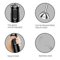 Procesador de alimentos multifuncional enchufable de 400 W, batidora de mano electrónica desmontable, 4 combinaciones, molido rápido de carne, cuchilla para mezclar - Marca Sokany - details 3