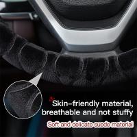 Cubierta De Volante De Coche Universal 37-39cm Invierno Suave Cálido Plush Decoración Interior Automóvil Accesorios - details 4