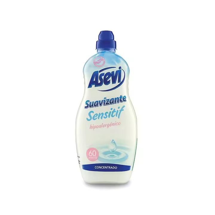 Pack 10 uds. Asevi Suavizante Concentrado Sensitif hipoalergénico 60 Lavados -  1,5 L. - 1