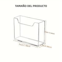 Caja De Pañuelos De Acrílico Transparente 1pc Soporte Para Toallas De Mesa Decoración Para Oficina Hotel Casa - details 5