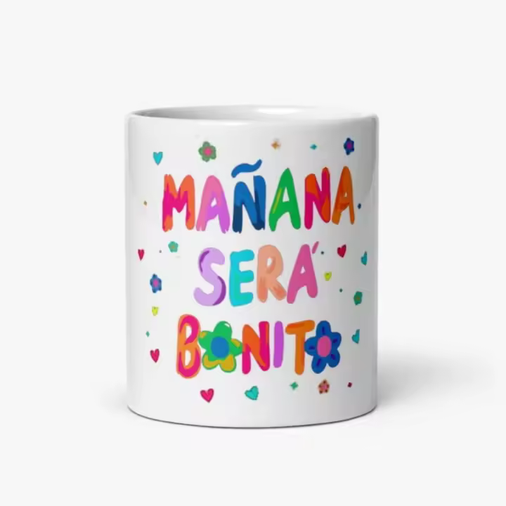 Taza Cerámica Mañana Será Bonito Karol G - Diseño de Cerámica Stamina - 1