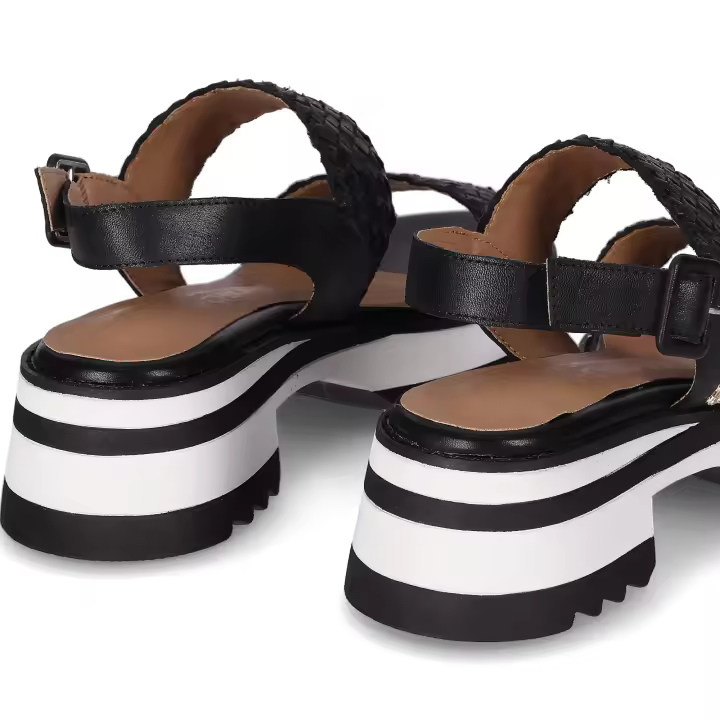 Chika10 ReNature RE PEREGIL 01 Sandalia de Tacón Negro/Black - 1