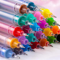 Bolígrafo De Gel Líquido De 10 Colores 0.5mm Gran Capacidad Quick-drying Para Escuela Y Oficina Estación De Trabajo Colorido - details 7