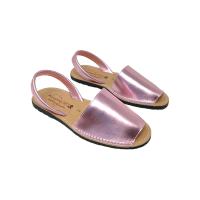 Eva Zorteon- Menorquinas de piel con acabado metalizado, Marca D´ Estiu . - details 8