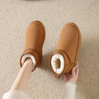 Botas De Nieve Para Mujer Suelta Gruesa De Algodón Antideslizantes Invierno Zapatos Nuevos Estudiantes 2023 Botas Negras - details 8