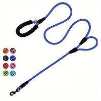 Correa De Perro 6 Pies Larga Con Doble Manija Reflector Y Padded Para Control Seguridad Entrenamiento Resistente Y Segura Para Todas Las Estaciones - details 9