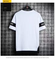 Camiseta Para Hombre Verano Corta Casual Versátil Media Manga Color Bloque Trendy Top Camiseta Transpirable Ligera Pull on Polyester - details 3