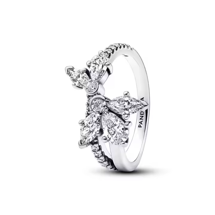 193023C01 - Anillo en plata de ley Herbario Brillante Asimétrico​ 193023C01 PANDORA Plata  Anillo Pandora original - 1