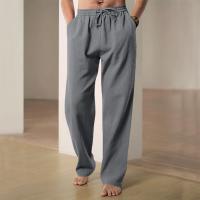 Pantalones De Algodón Y Lino Para Hombre Pantalones De Vacaciones Hawái Pantalones De Playa Transpirables Ropa Versátil Casual Para Calle - details 10