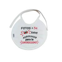 Body o Babero o Pack Babero+Body para bebé con FRASE " Fotos a 3 Euros Estoy Ahorrado para la Universidad " REGALO BEBES PADRES MADRES - details 1