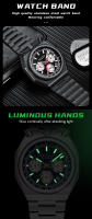 Reloj De Cuarzo Para Hombre MINI FOCUS Multifuncional De Moda Con Calendario Y Manos Luminosas En Acero Inoxidable Resistente Al Choque Y Al Agua - details 7