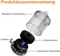 Mini Filter de Acuario biológico, de Esponja Biológica para Pecera Pequeña Filter, internal Filter para Peces Pequeños de 1 to 30 galones - details 2