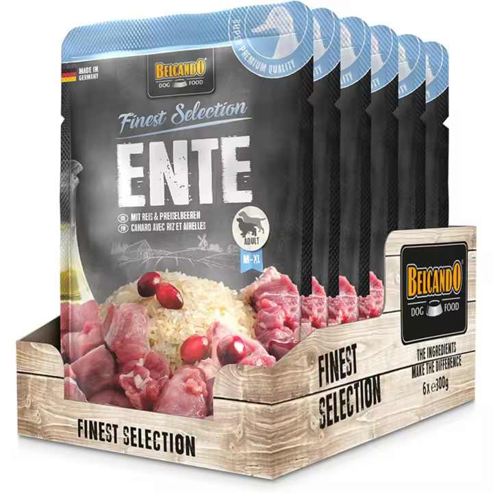 BELCANDO Finest Selection - Comida húmeda premium para perros de alta calidad (paquetes de 6 y 12 bolsas) - 1