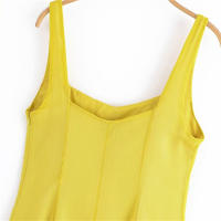 Vestido UNIZERA Para Mujer Estilo De Vacaciones Moda Manga Delgada Con Hombros Anchos Plegado Flauta Verano Nuevo Vestido - details 10
