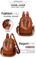 Mochipa de cuero estilo Korean, mochila de gran capacidad A LA Moda para Mujer, Bolso de hombro, mochila de viaje, Bolso de Mujer - details 4