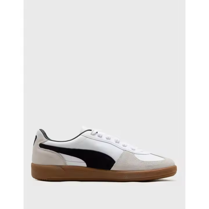 Puma Palermo Leather Blancas y Grises Unisex 396464_01 Blanco Zapatilla Hombre - 1