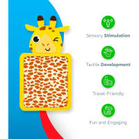 Manta Sensorial Temática De Animales Montessori Para Niños Autistas Interactiva Y Texturizada Colorida Edad 3-5 Años - details 3