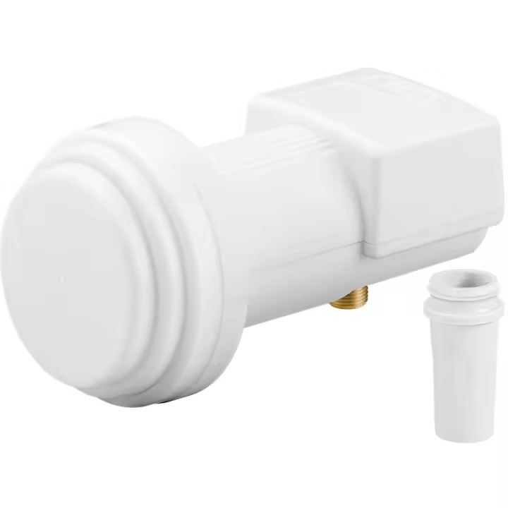 CABLEPELADO Conversor LNB Universal, LNB para Antena parabolica, Universal Single LNB, LNB Sat Digital (DVB-S2), Ruido 0,1 dB, 8K, 4K, UHD, HDTV, 3D, - 1