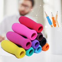 5/10 Piezas De Espuma Para Agarre De Lápiz En Forma De Vaso Color Aleatorio NBR Elástico Para Lápices Móviles Lápices De Madera Y Lápices De Perforación - details 5