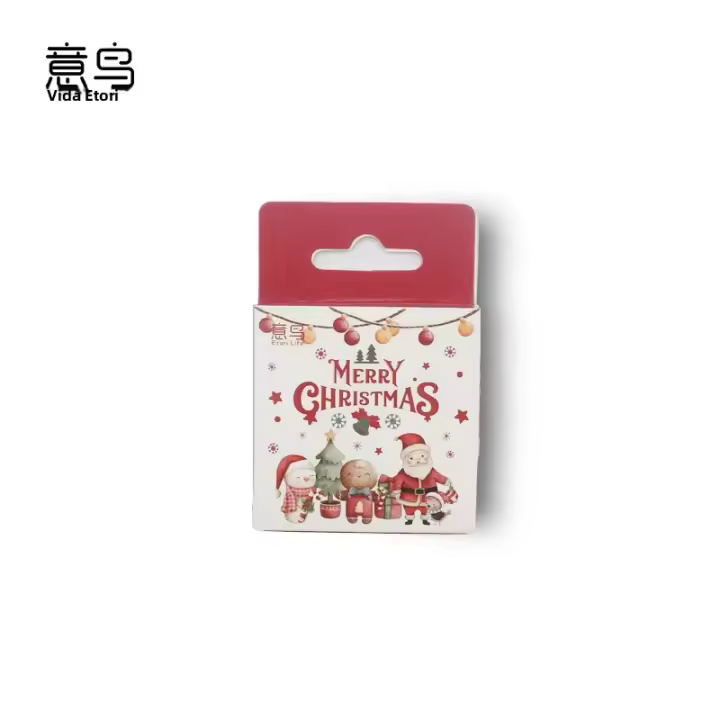 Etiquetas Decorativas Para DIY Etori Life 'Feliz Navidad' Pack De 46 Piezas Estuche De Papel Para Decoración De Estaciónario Álbum Diario Taza Notebook Teléfono Móvil Juguetes Scrapbook - 1