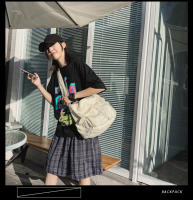 Mochila Casual De Gran Capacidad Para Mujer En Lona Diseñadora Bolso De Hombro Escolar Bolso Para Mujer - details 2
